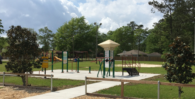 Outdoor Fitness Area at East Playground